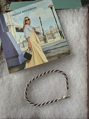 Freida Rothman Vault Sterling Twisted Rope Bracelet - Silver